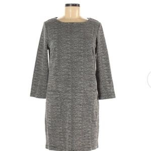 Adrienne Vittadini gray long sleeve dress